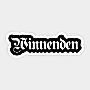 Winnenden written with gothic font Sticker